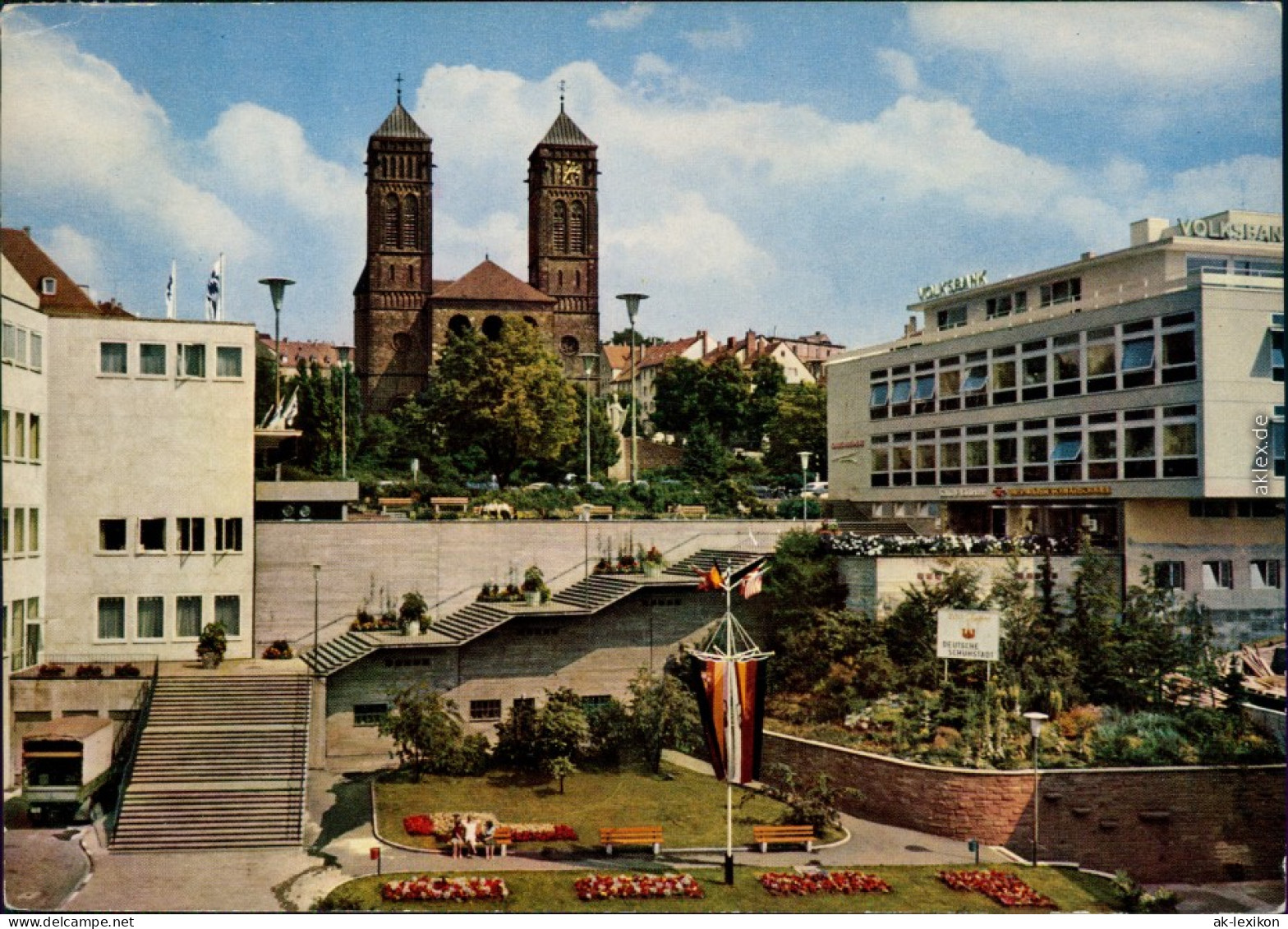 Ansichtskarte Pirmasens 1969/Rathausplatz Und Pirminius-Kirche 1969 - Pirmasens