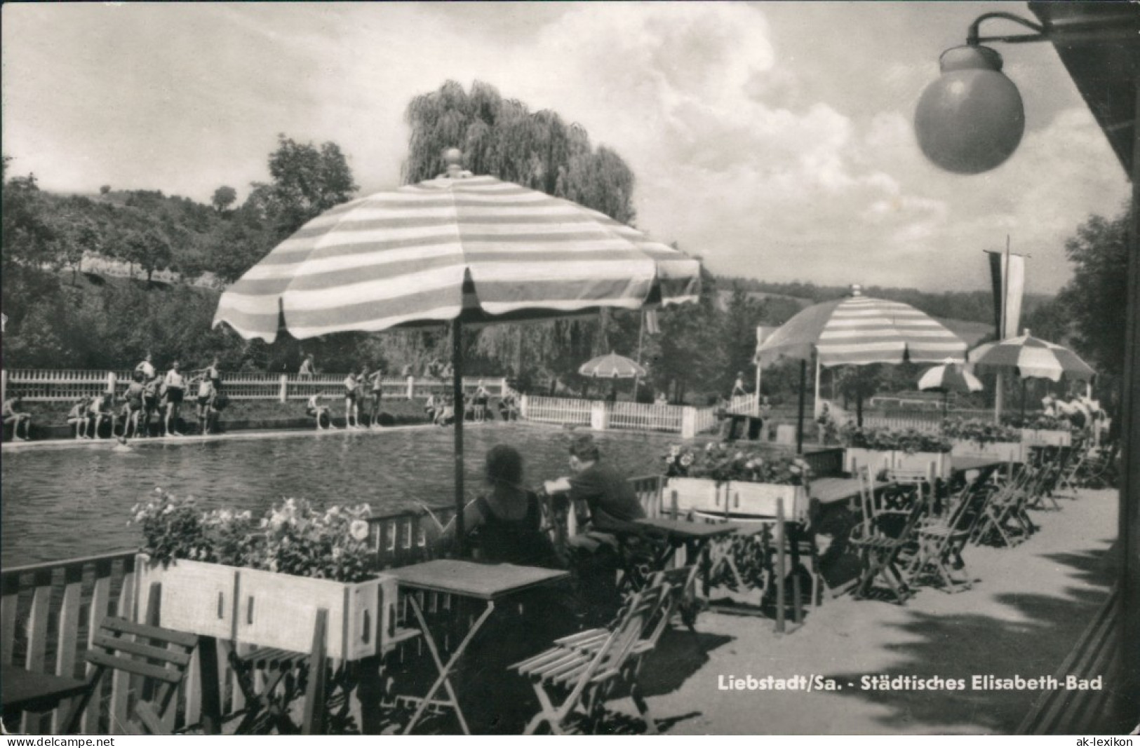 Ansichtskarte Liebstadt Städt. Elisabeth-Schwimmbad 1965 - Liebstadt