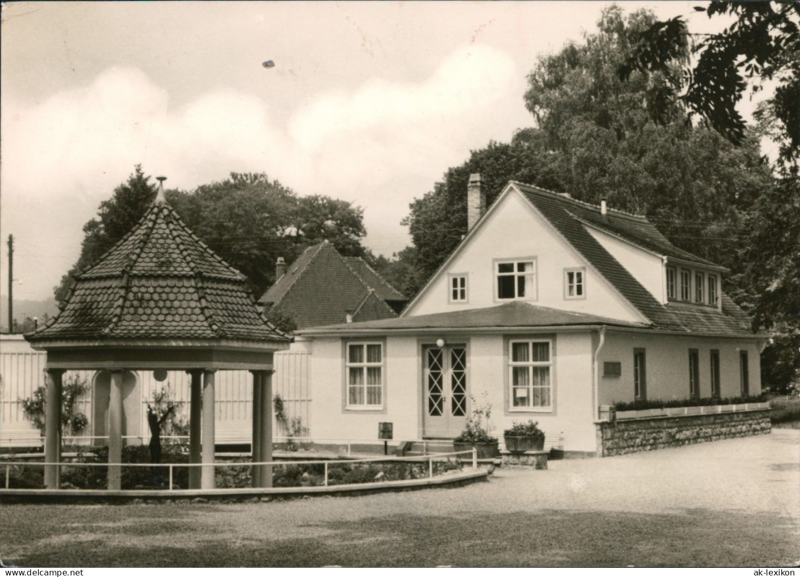 Ansichtskarte Bad Berka Goethe-Brunnen Mit Trinkhalle 1970 - Bad Berka