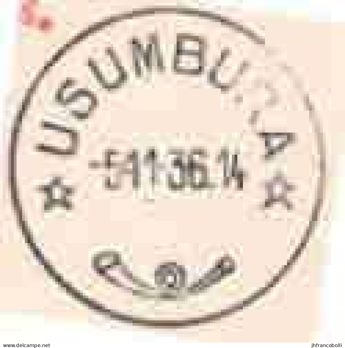 1947 USUMBURA WITH RU 142 STAMP TO HERSTAL (BELGIUM) PAR AIR MAIL LETTER - Postwaardestukken