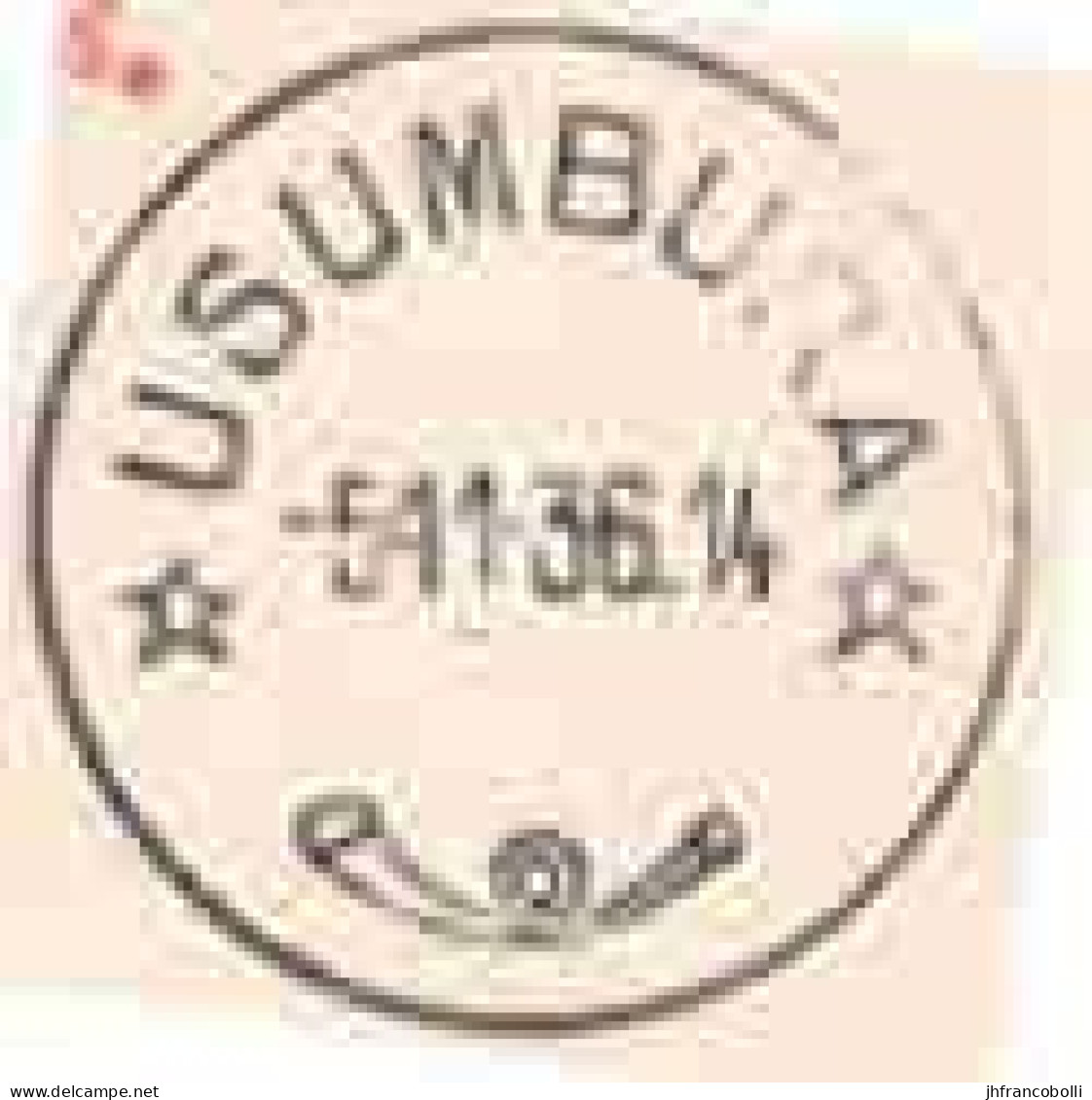1947 USUMBURA WITH RU 142 STAMP TO HERSTAL (BELGIUM) PAR AIR MAIL LETTER - Interi Postali