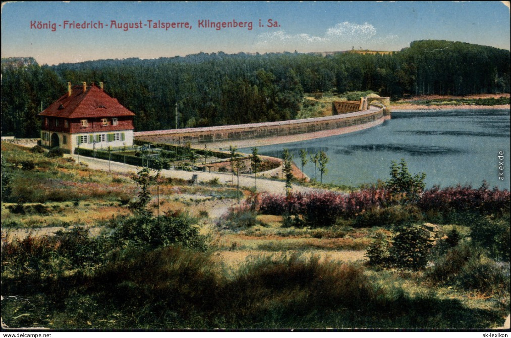 Ansichtskarte Klingenberg (Sachsen) König-Friedrich-August-Talsperre 1910 - Klingenberg (Sachsen)