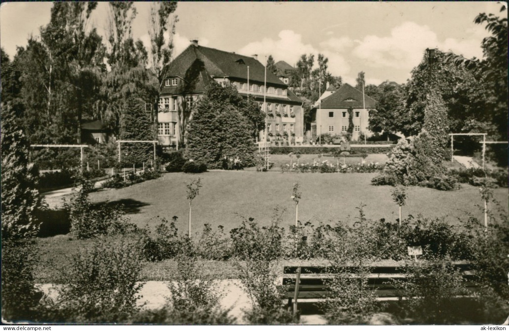 Ansichtskarte Jonsdorf Gemeindeamt Mit Kuranlage 1957 - Jonsdorf