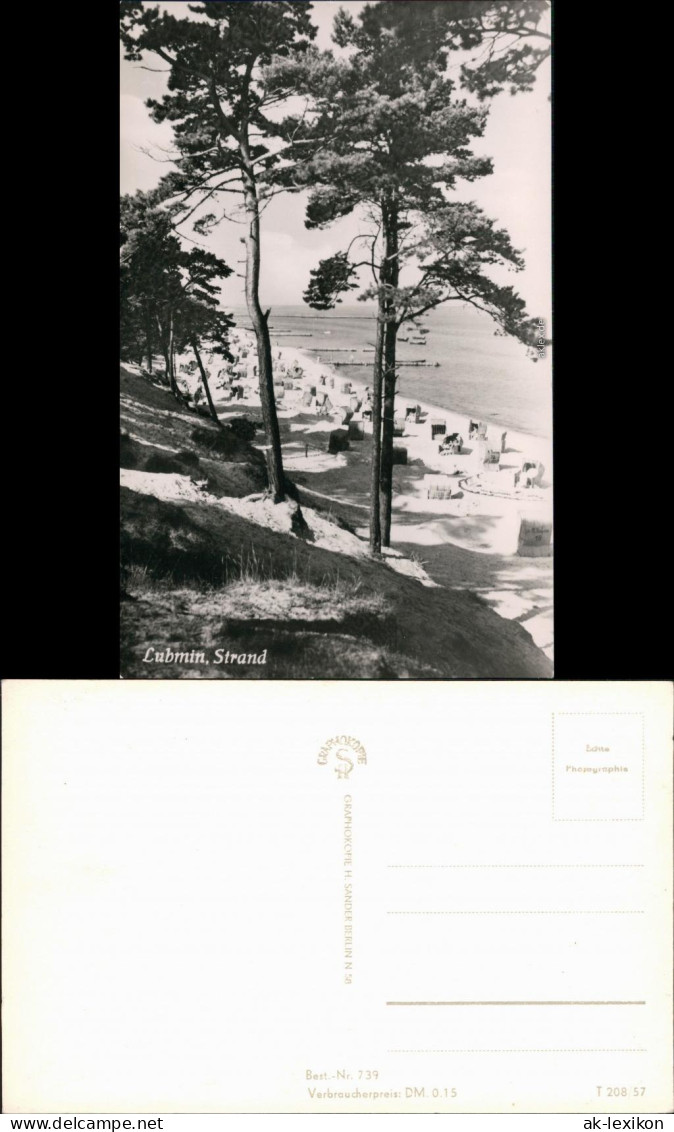 Ansichtskarte Lubmin Strand 1957 - Lubmin