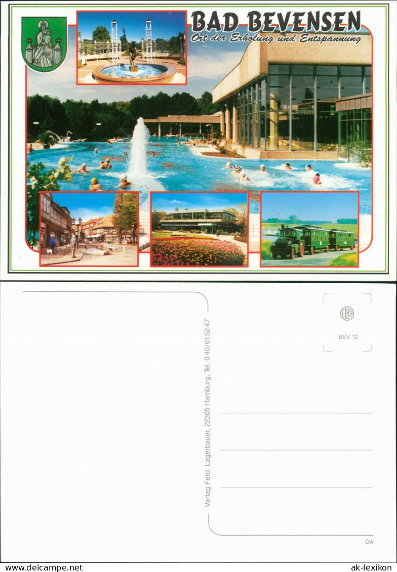 Ansichtskarte Bad Bevensen Schwimmbad, Park, Bimmelbahn 1995 - Bad Bevensen