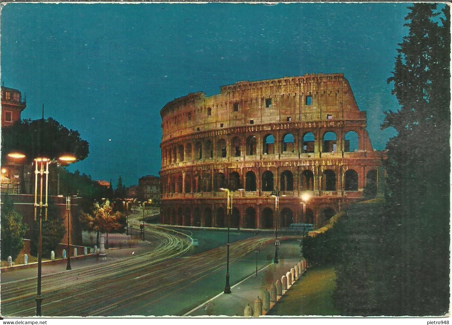 Roma (Lazio) Colosseo, Anfiteatro Flavio, Notturno, Flavios Amphitheatre, Colosseum, Das Amphitheater Flavio, Kolosseum - Colosseum