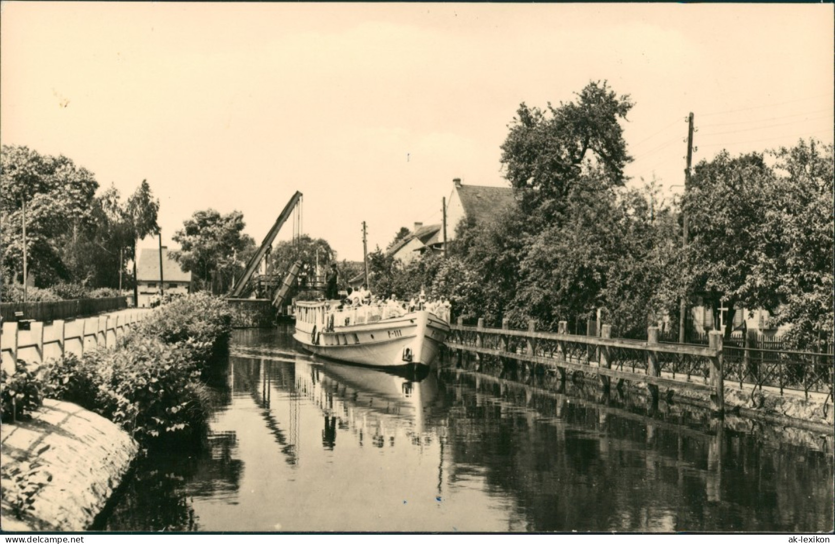 Ansichtskarte Storkow (Mark) Schiff An Der Schleuse 1964 - Storkow