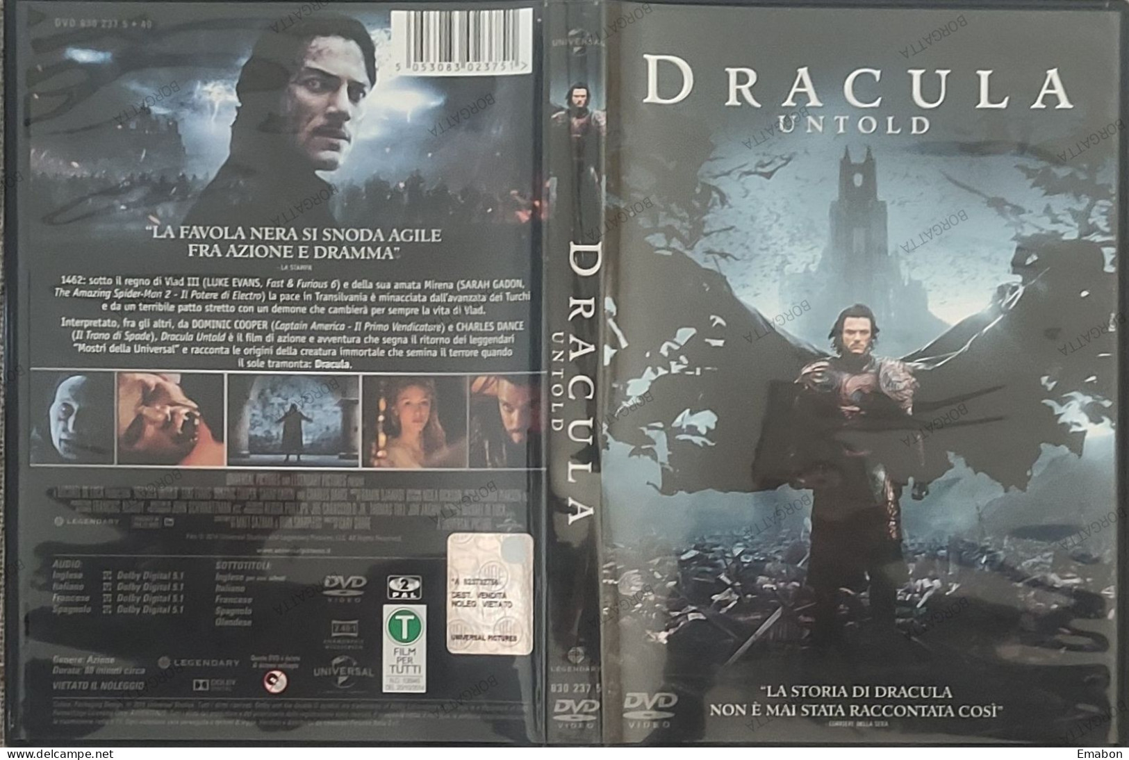 BORGATTA - AZIONE - Dvd  DRACULA UNTOLD - 5053083023751 - PAL 2  - UNIVERSAL 2015 - USATO In Buono Stato - Action, Aventure