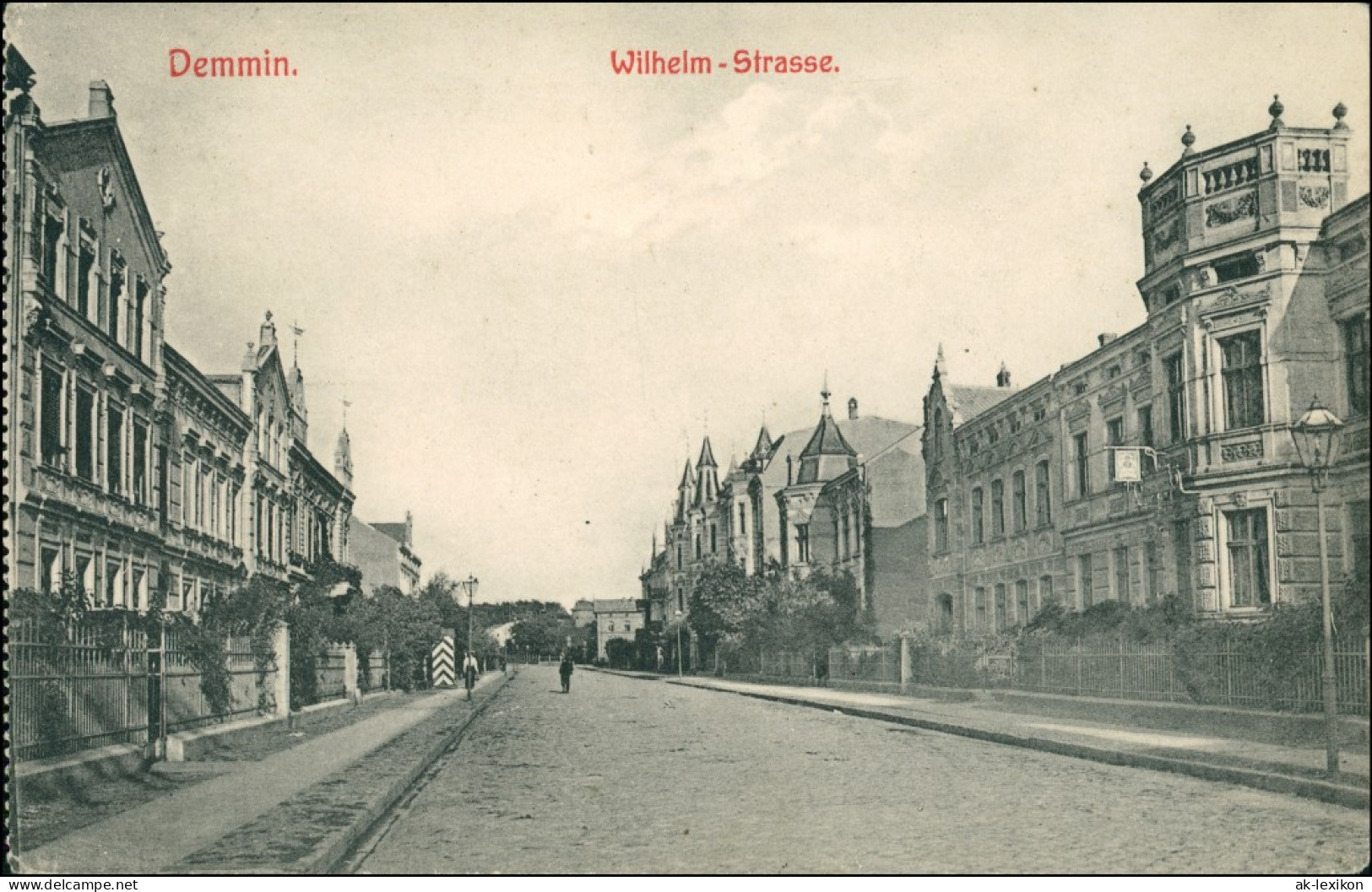 Ansichtskarte Demmin Wilhelm Strasse 1918  - Demmin