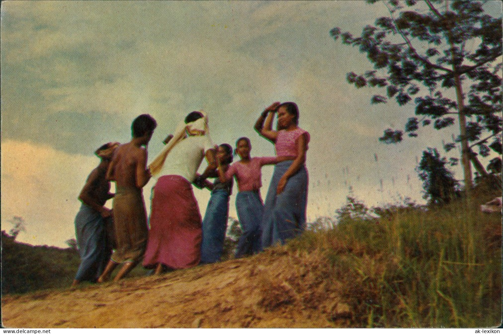 Bangladesh (Asien Folkdance Tribesmen Chittagong/Bangladesh Menschen Tanz 1960 - Bangladesh