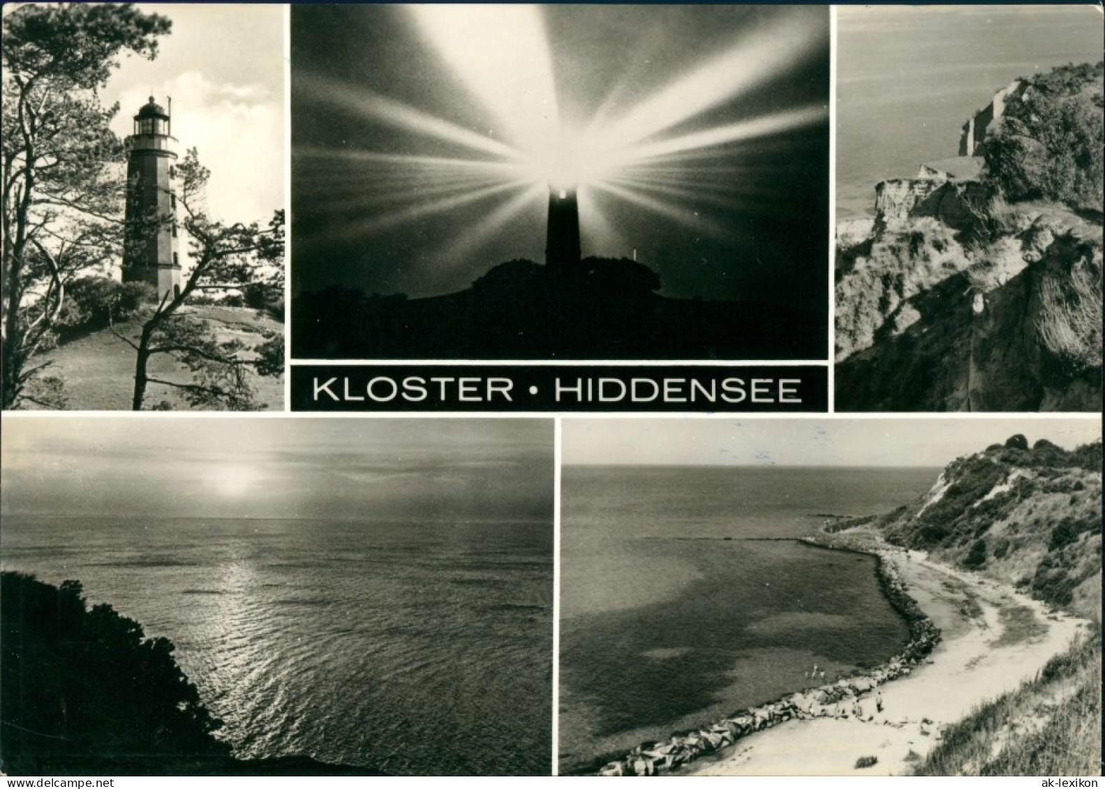 Hiddensee Hiddensjö, Hiddensöe Kloster - Leuchttuerm Tag Und Nacht 1977 - Hiddensee
