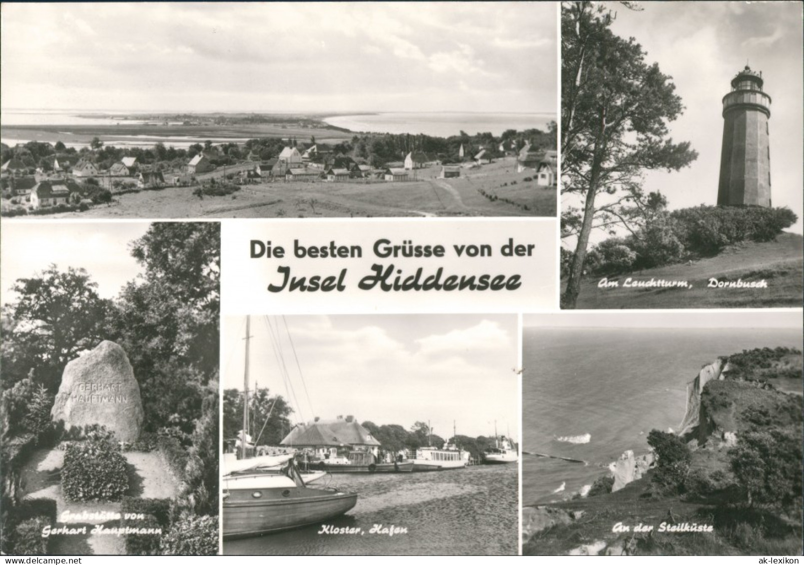 Hiddensee Hiddensjö, Hiddensöe DDR Mehrbild-AK Leuchtturm, Panorama Uvm. 1984 - Hiddensee