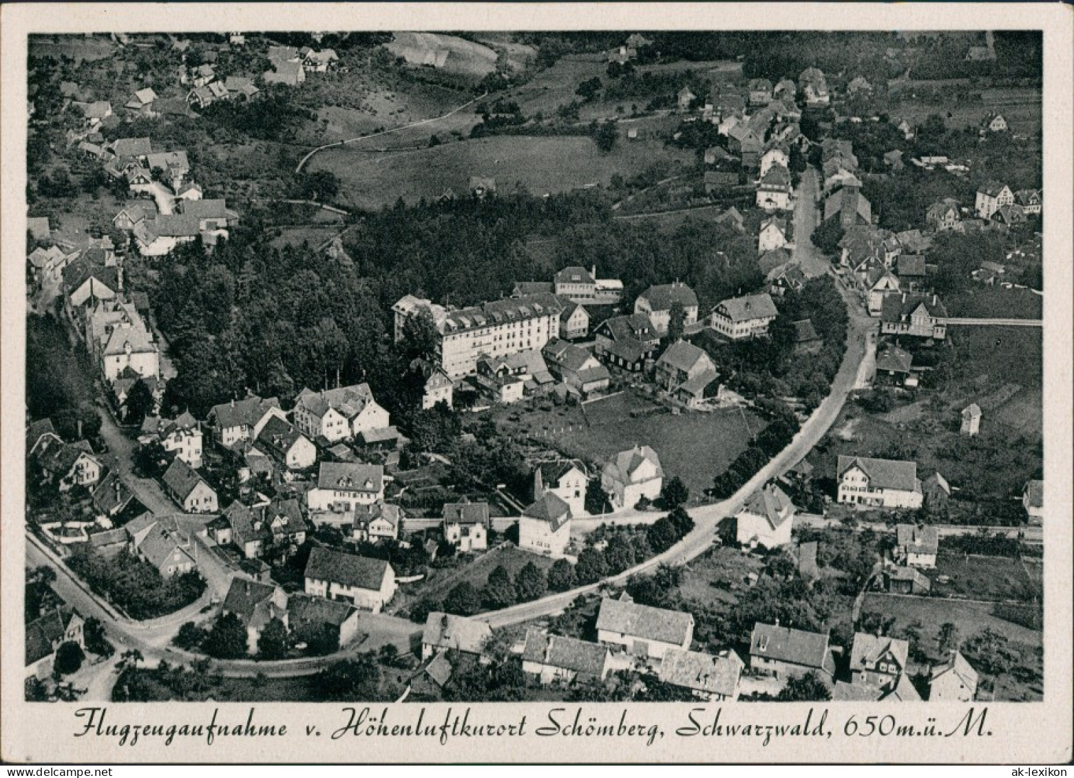 Ansichtskarte Schömberg (Schwarzwald) Luftbild 1934 - Schömberg