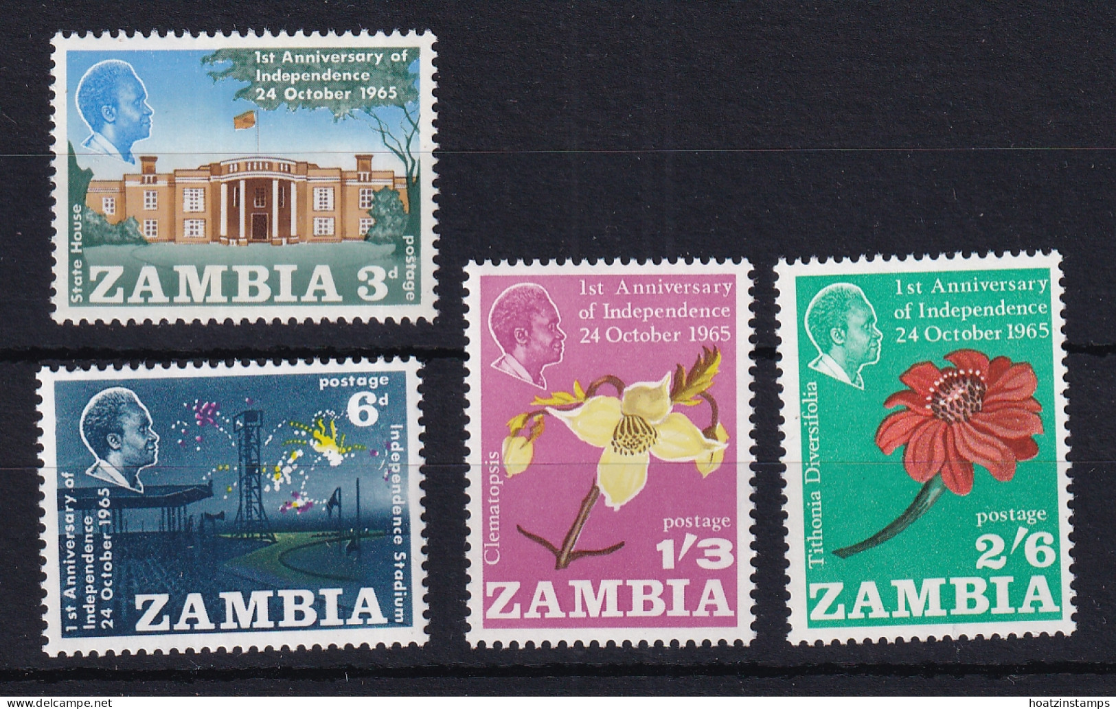 Zambia: 1965   First Anniv Of Independence   MNH - Zambia (1965-...)