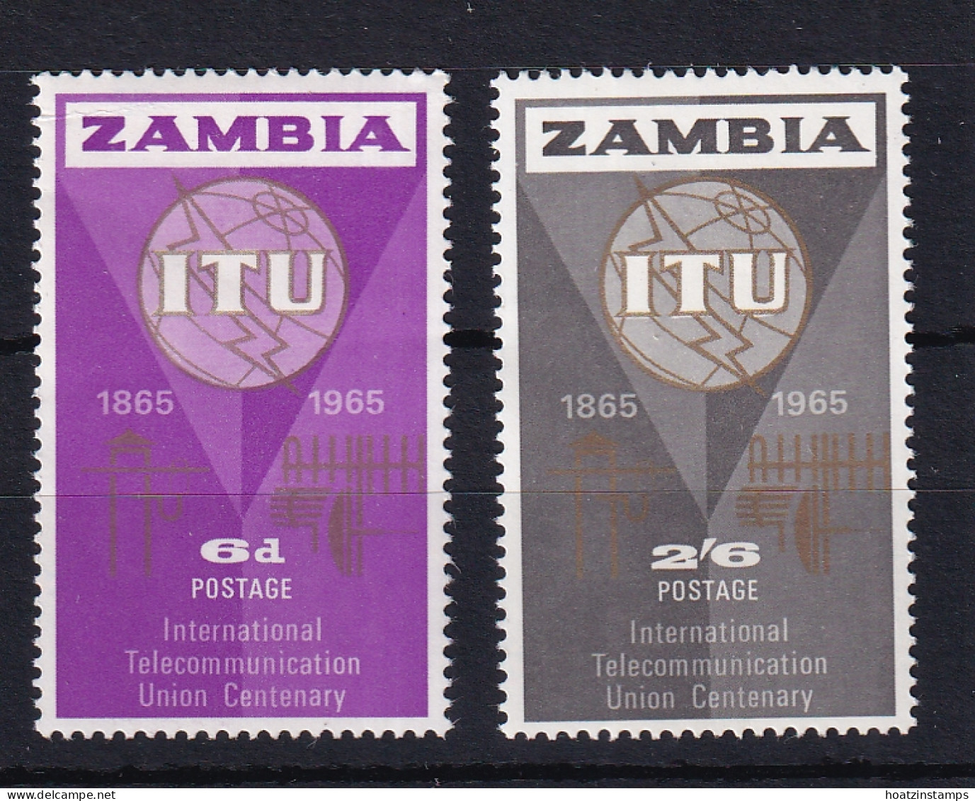 Zambia: 1965   I.T.U. Centenary    MNH - Zambia (1965-...)