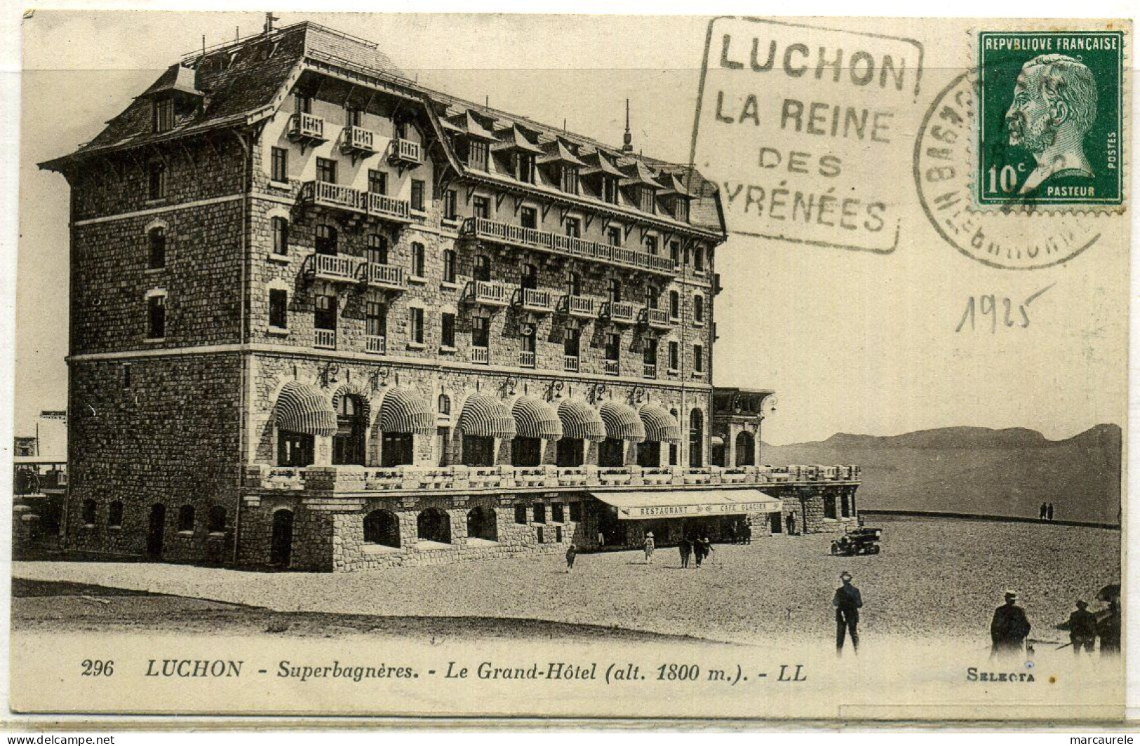 France  Pasteur N° 170 VARIETE De Petit Anneau Lune Sur Carte Postale, Amusant - Storia Postale