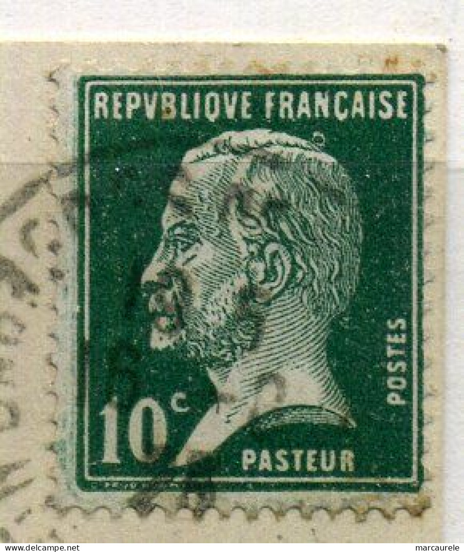 France  Pasteur N° 170 VARIETE De Petit Anneau Lune Sur Carte Postale, Amusant - Cartas & Documentos