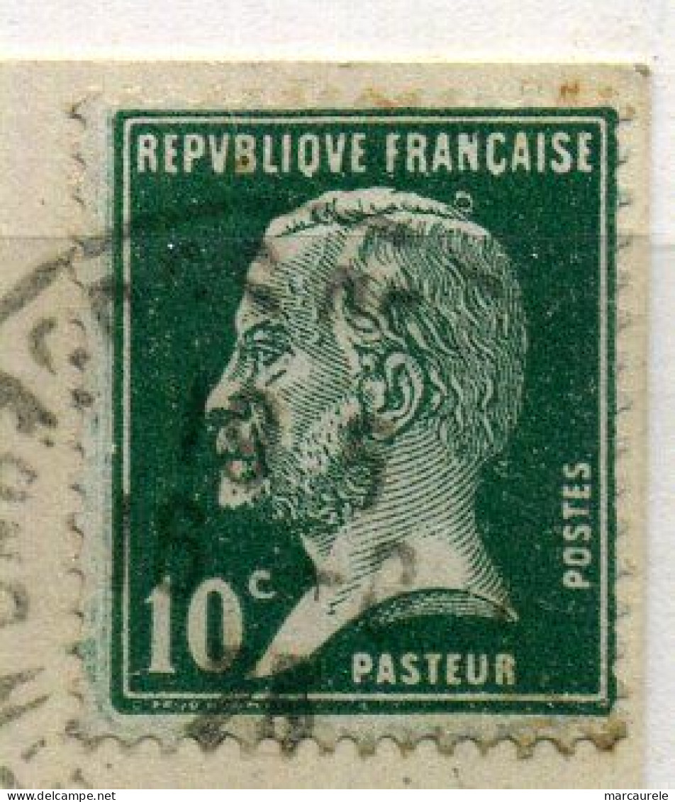 France  Pasteur N° 170 VARIETE De Petit Anneau Lune Sur Carte Postale, Amusant - Briefe U. Dokumente