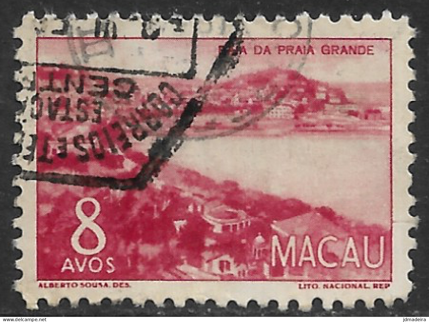 Macao Macau – 1948 Local Views 8 Avos Used Stamp - Usados