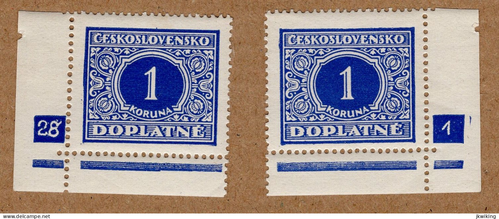 1928 - Doplatní - Definitivní Vydání - č. DL62 - Desková čísla - Nuevos