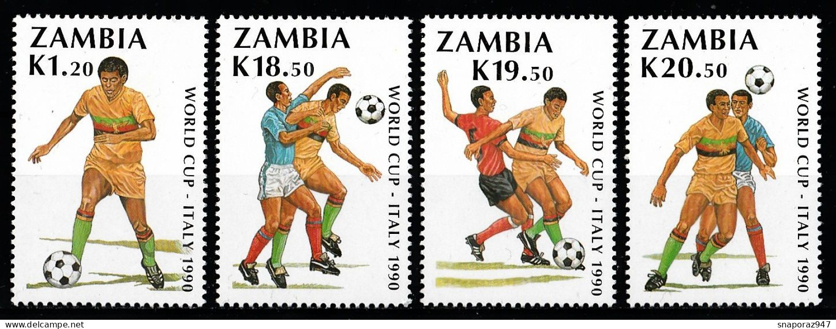1990 Zambia "Italia 90" World Cup Calcio Football Set MNH** B587 - 1990 – Italien