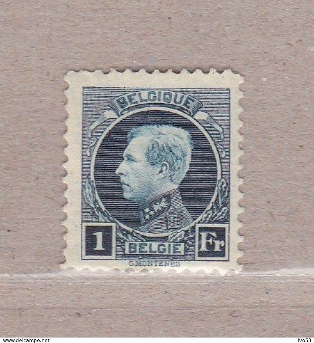 1922 Nr 215* Met Scharnier.Koning Albert I.Montenez Nieuwe Waarden. - 1921-1925 Petit Montenez