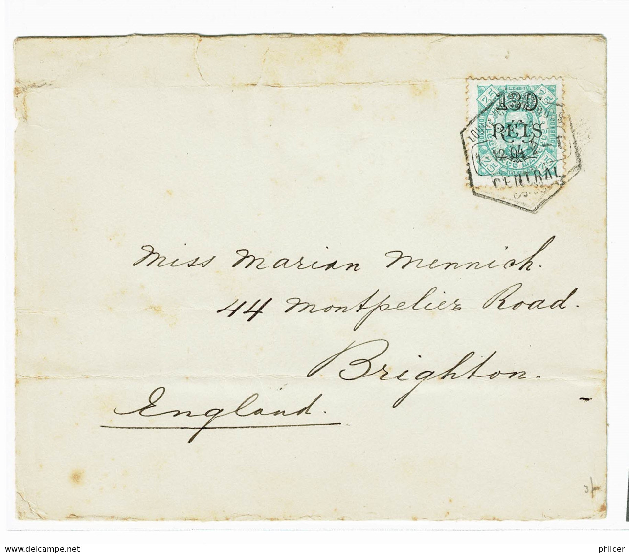 Lourenço Marques, 1904, # 59a Dent. 12 3/4, For Brighton - Lourenco Marques