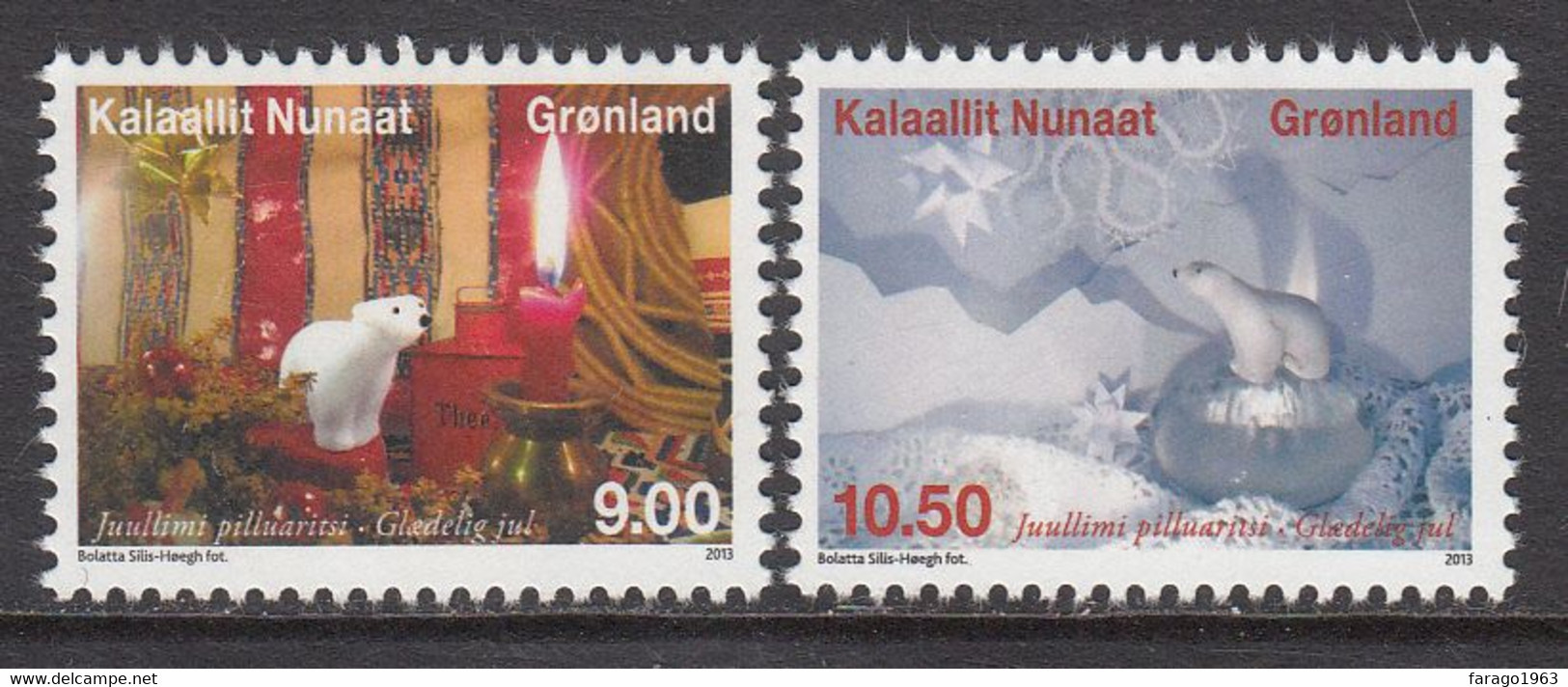 2013 Greenland Christmas Noel  Complete Set Of 2 MNH @ BELOW FACE VALUE - Ungebraucht