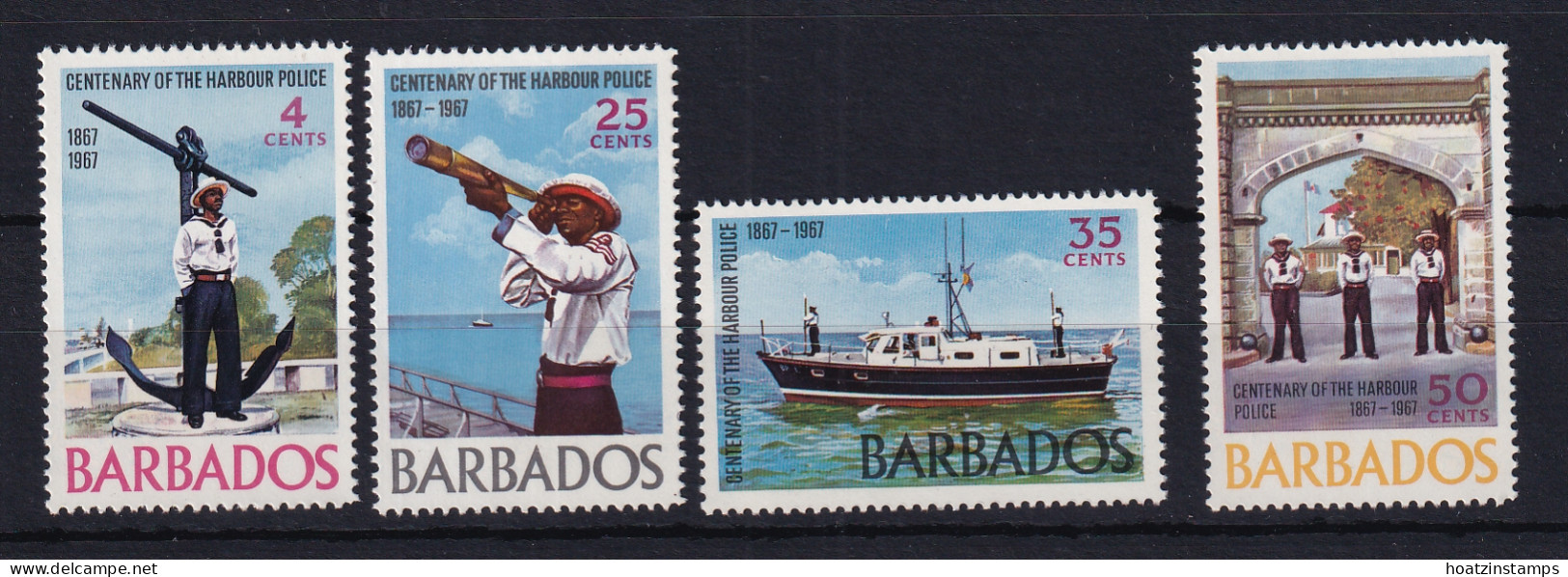 Barbados: 1967   Harbour Police Centenary    MNH - Barbados (1966-...)