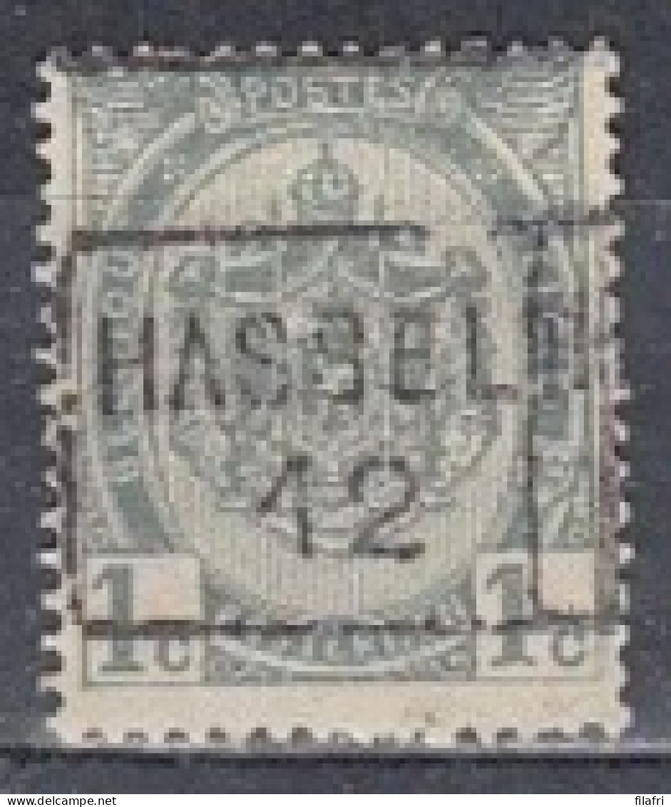 1837 Voorafstempeling Op Nr 81 - HASSELT 12  - Positie C - Roller Precancels 1910-19