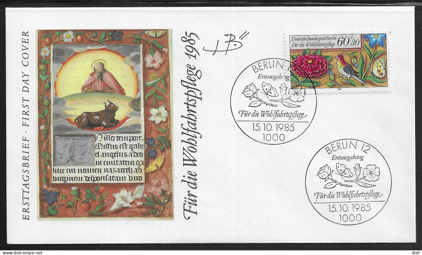 Germany Berlin. FDC Mi. 744-747. 4 Envelopes.  Welfare: Miniatures.  FDC Cancellation On FDC Envelopes - 1981-1990