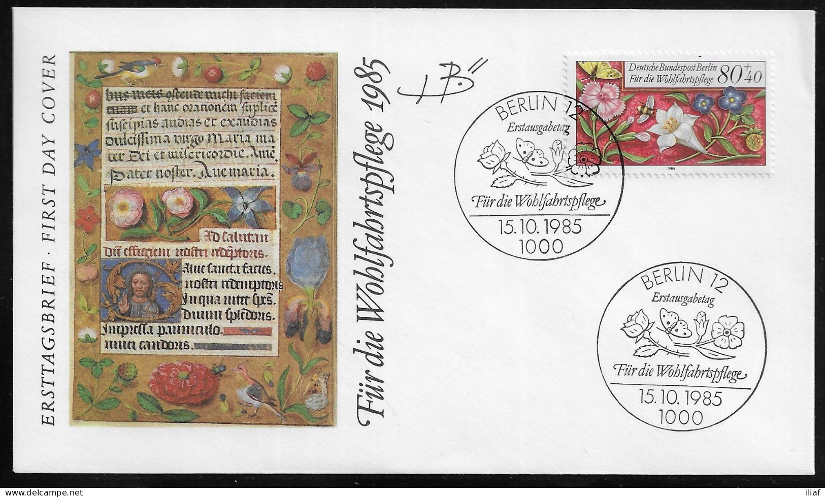 Germany Berlin. FDC Mi. 744-747. 4 Envelopes.  Welfare: Miniatures.  FDC Cancellation On FDC Envelopes - 1981-1990