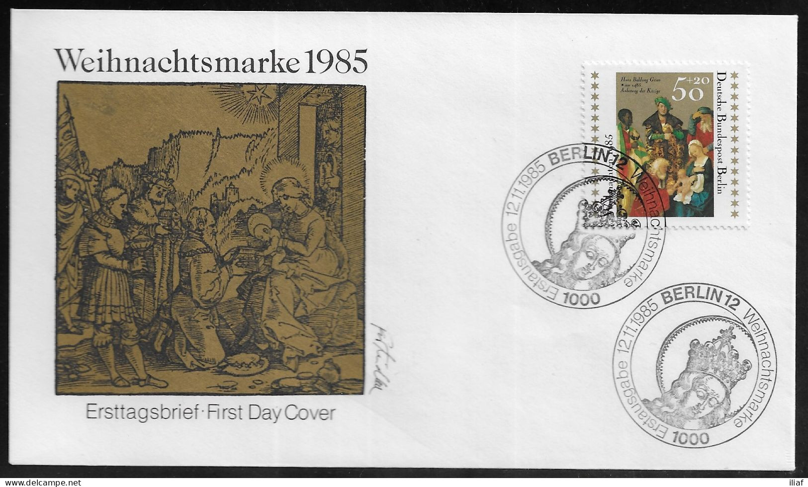 Germany Berlin. FDC Mi. 749.   Christmas.  FDC Cancellation On FDC Envelope - 1981-1990