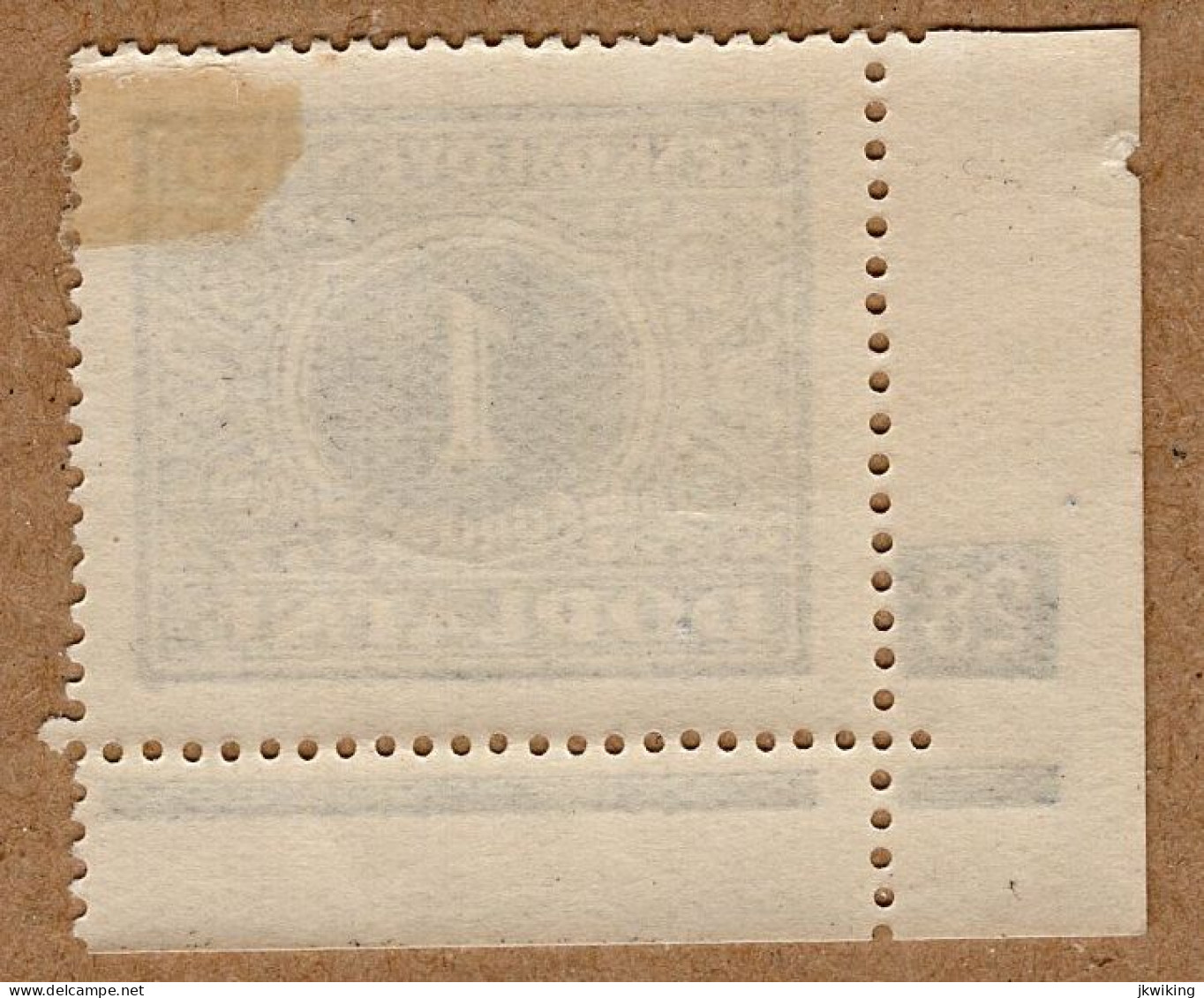1928 - Doplatní - Definitivní Vydání - č. DL62 - Deskové číslo - Ongebruikt