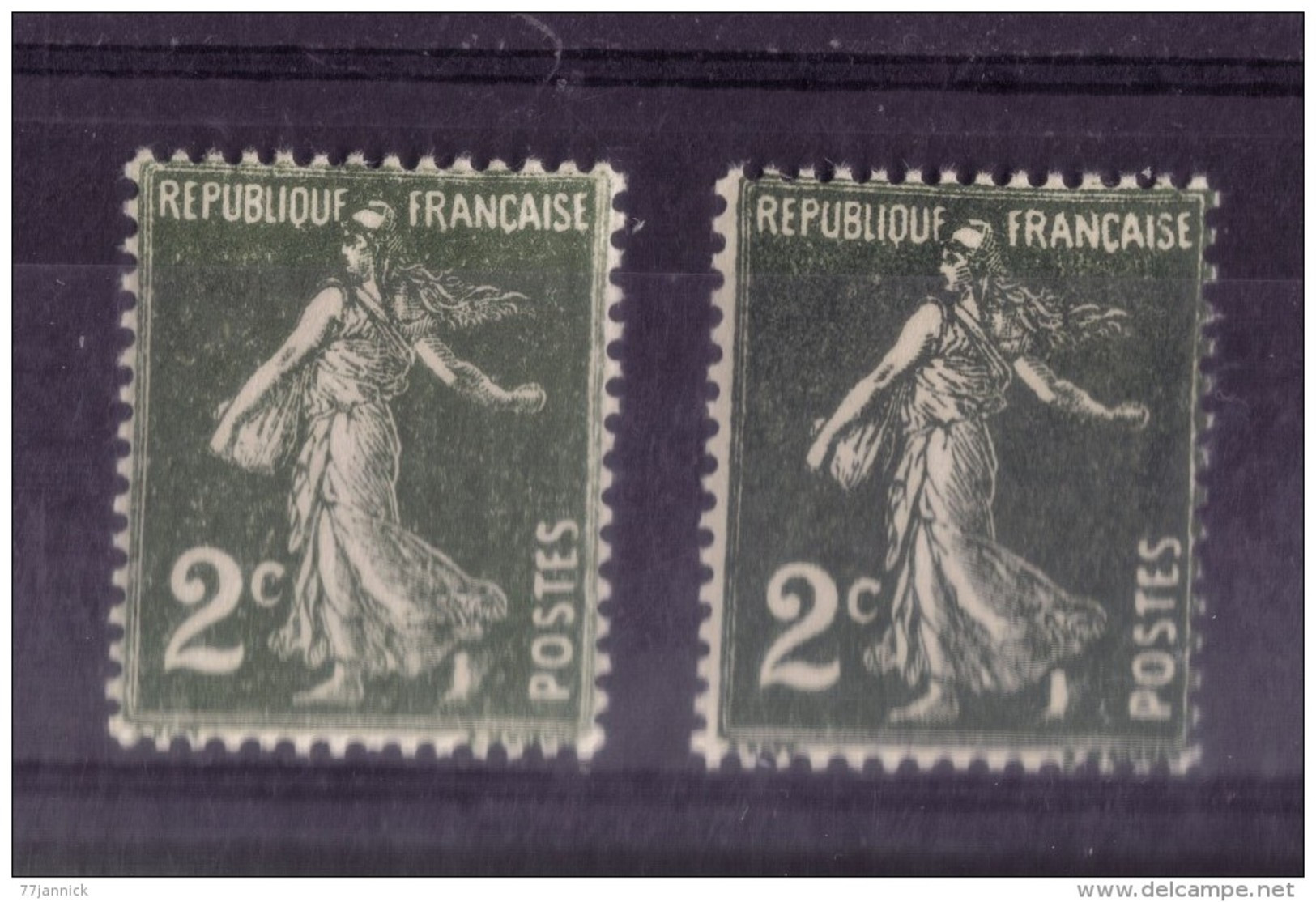 VARIETE DE COULEUR N ° 278( Vert Clair /vert Foncé ) NEUF** - Unused Stamps