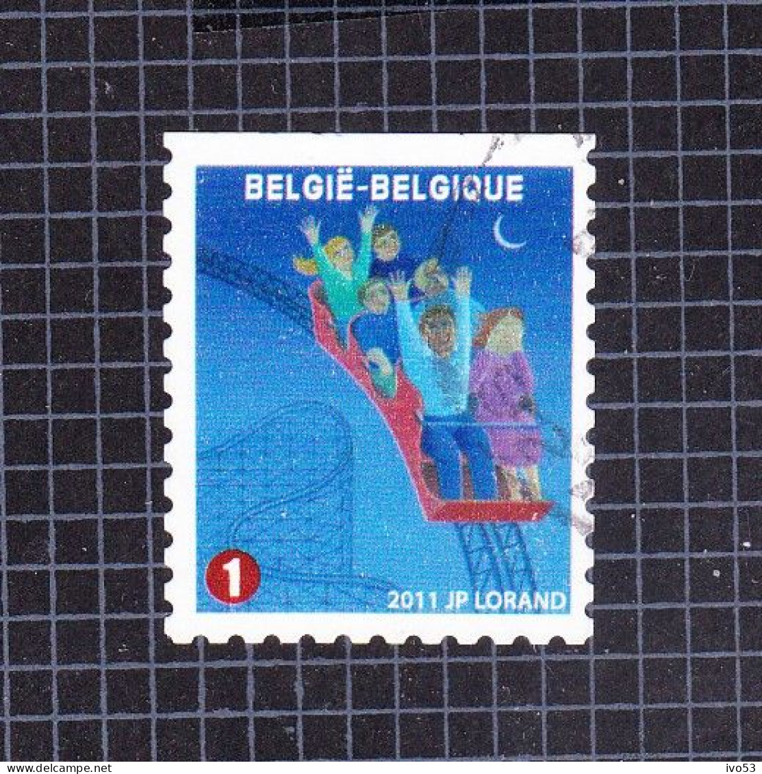 2011 Nr 4118 Gestempeld,zegel Uit Boekje B121.De Foor / La Foire. - Used Stamps