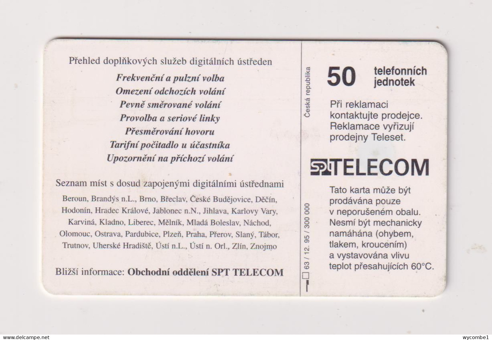 CZECH REPUBLIC - SPT Telecom Chip Phonecard - Tchéquie