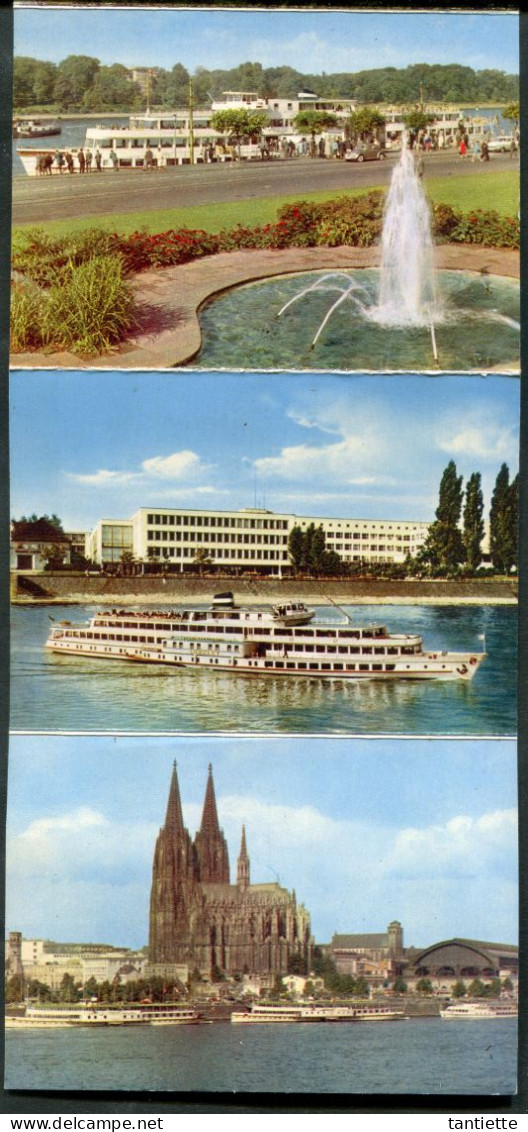 ALLEMAGNE - Der RHEIN Von MAINZ Bis KÖLN : Ancien Dépliant Touristique De 24 Vues. - Collections & Lots