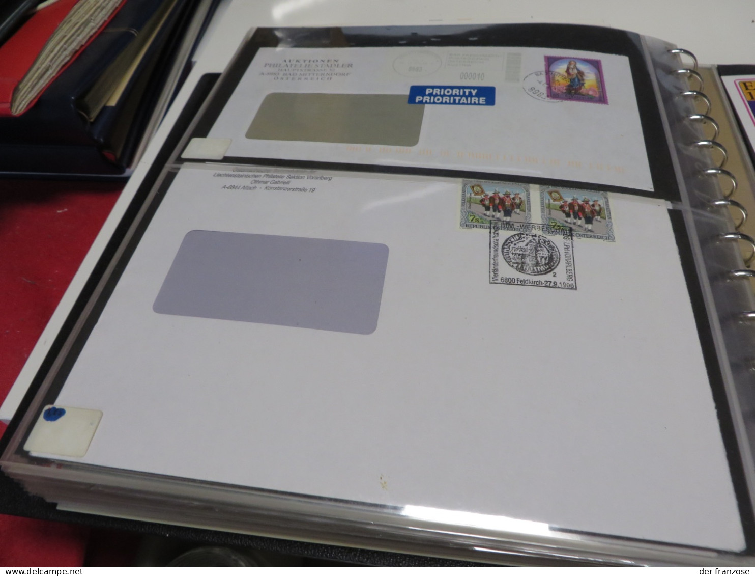 ÖSTERREICH Posten  BELEGE, FDC  und  SONDERSACHEN  im  BINDER