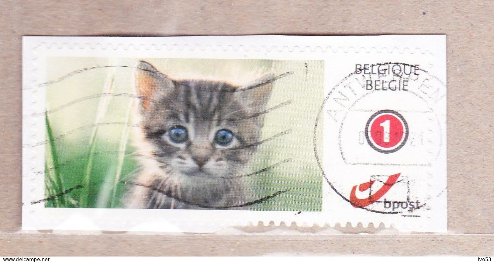 2011 Nr 4182/83 Duo-stamp / My Stamp,gestempeld Op Fragment. - Usados