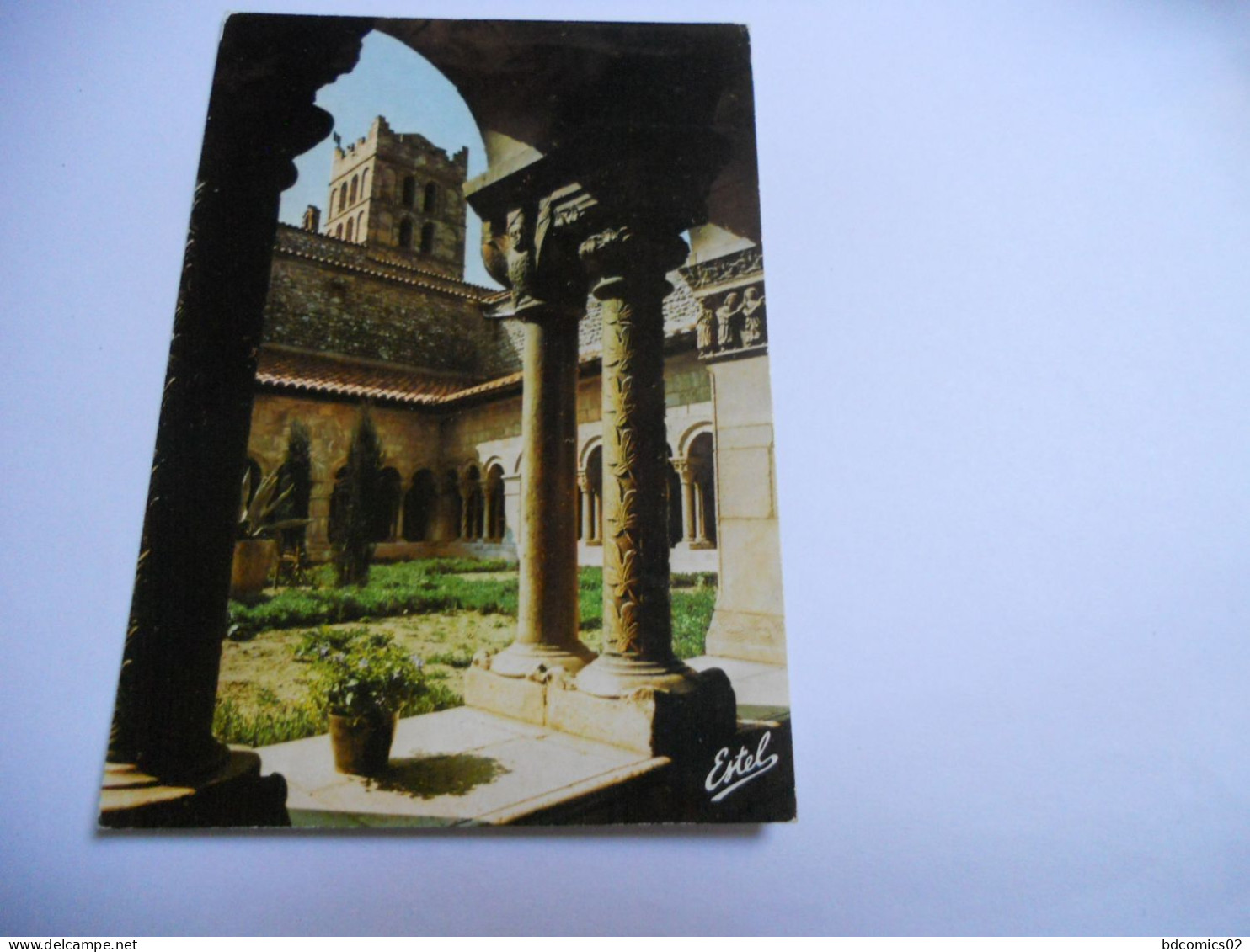 DEP 66 PYRENEES ORIENTALES CARTE COULEUR DE 1996 ELNE LE CLOITRE ROMAN DE LA CATHEDRALE EDIT ESTEL/TBE - Elne