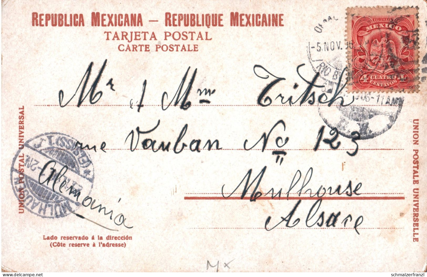 AK Lago De Chapala A Ocotlan Guadalajara Jalisco Michoacan Mexiko Mexico Tarjeta Postal Sello Timbre Stamp Briefmarke - México