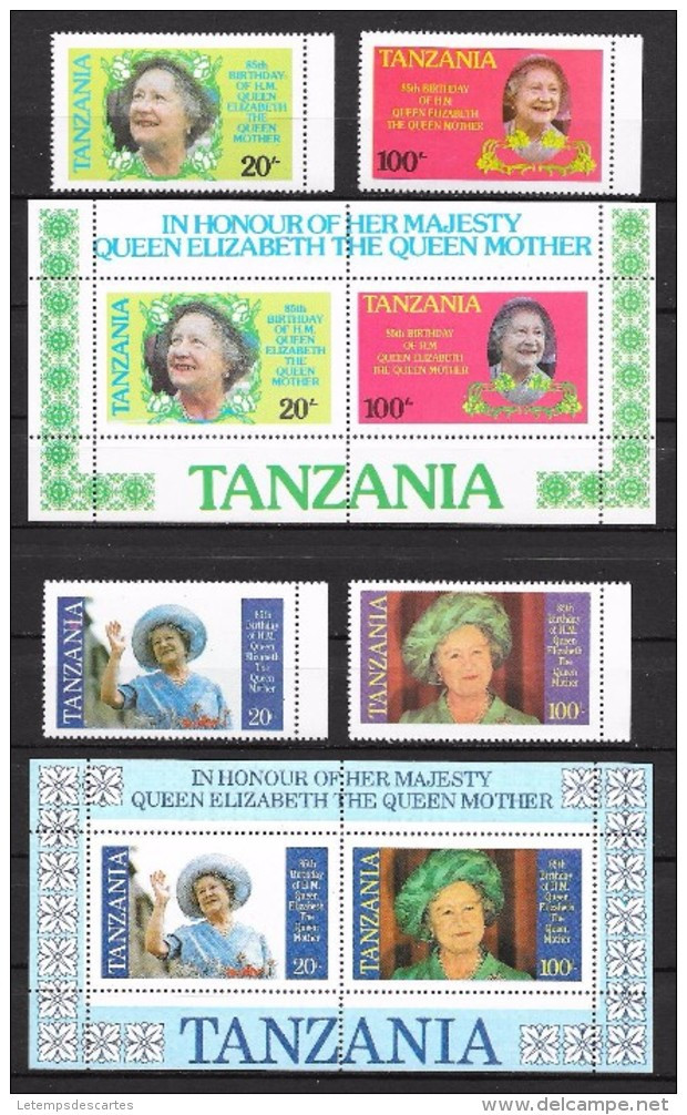 T 00041 - Tanzanie 1985, N° 262A à 262D Et Blocs 40A Et 40B - Tanzania (1964-...)