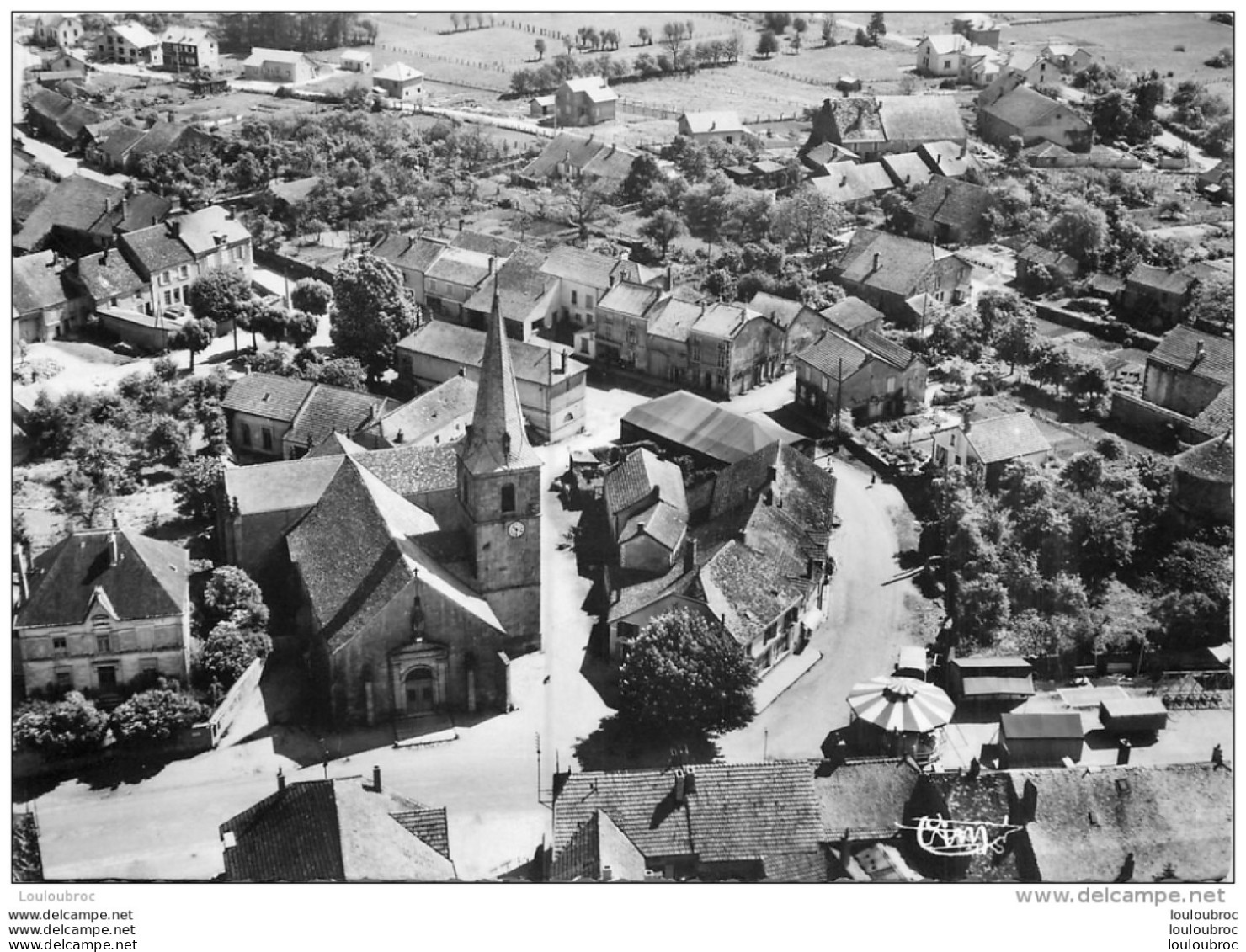 CHALINDREY VUE AERIENNE DU CENTRE DU VILLAGE - Chalindrey