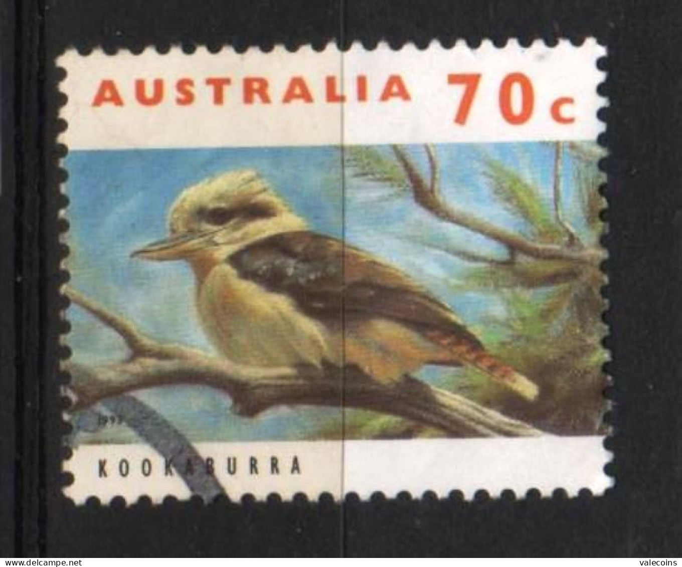 AUSTRALIA - 1997 - Alcedo Novaeguineae - 70 Cent - Uccelli Birds  - Used Stamp        MyRef:EX - Collections, Lots & Series