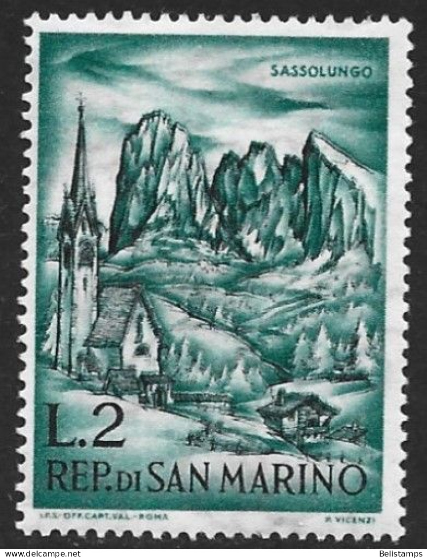 San Marino 1962. Scott #520 (MH) View Of Sassolungo - Neufs