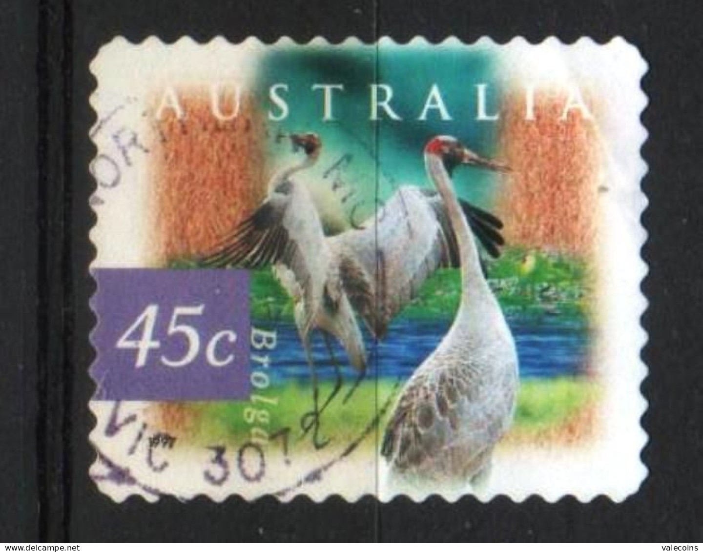 AUSTRALIA - 1997 - Antigone Rubicunda - 45 Cent - Uccelli Birds  - Used Stamp        MyRef:EX - Collections, Lots & Series