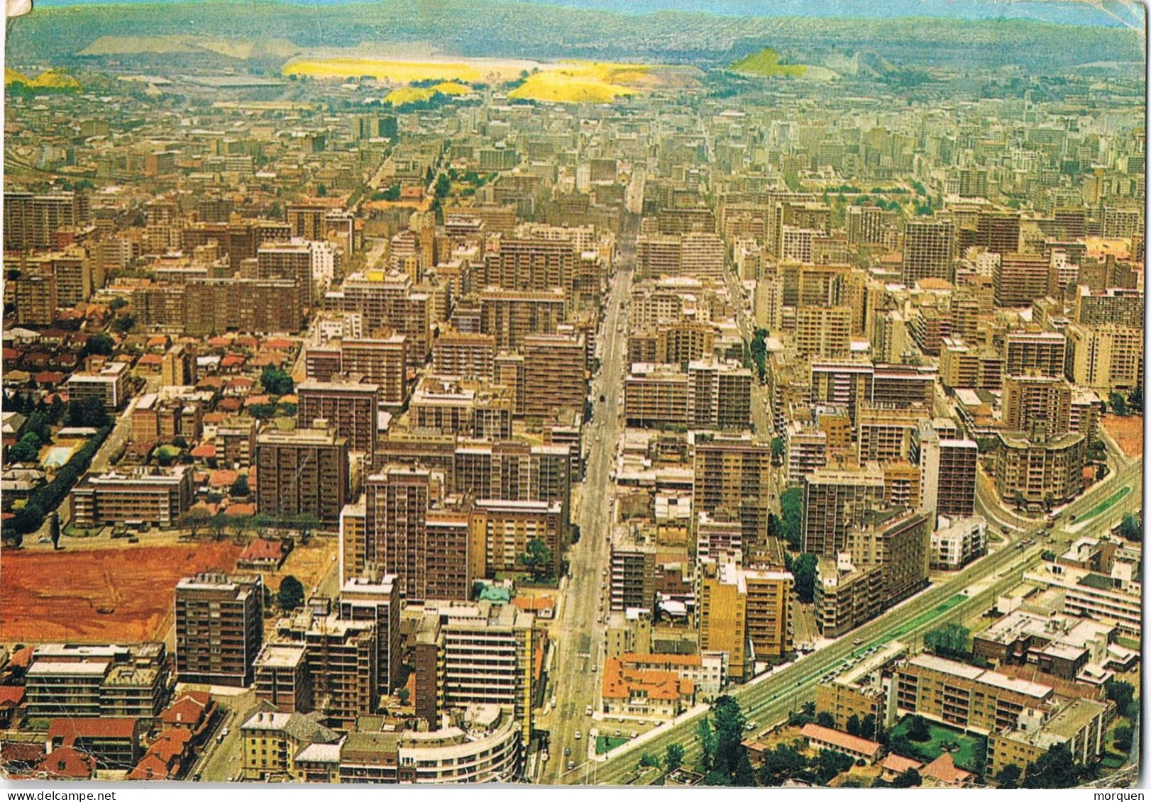 54103. Postal Aerea JOHANNESBURG (South Africa) 1966. Vista Aerea Johannesburg - Brieven En Documenten