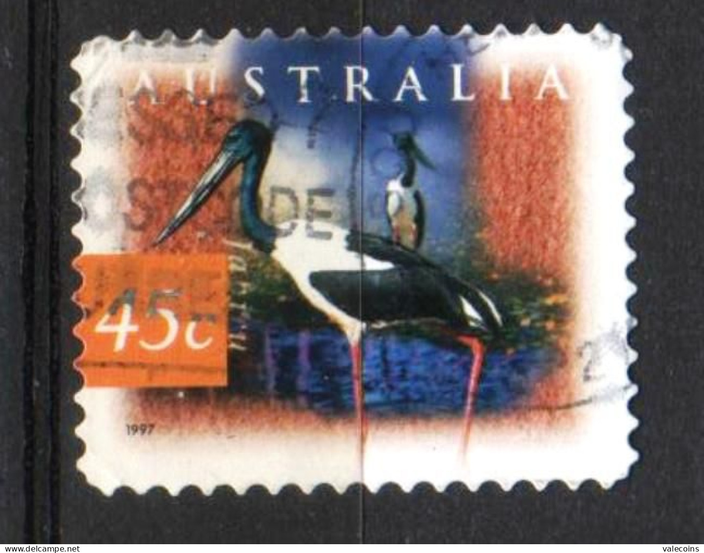 AUSTRALIA - 1997 - Jabiru Mycteria - 45 Cent - Uccelli Birds  - Used Stamp        MyRef:EX - Collections, Lots & Séries