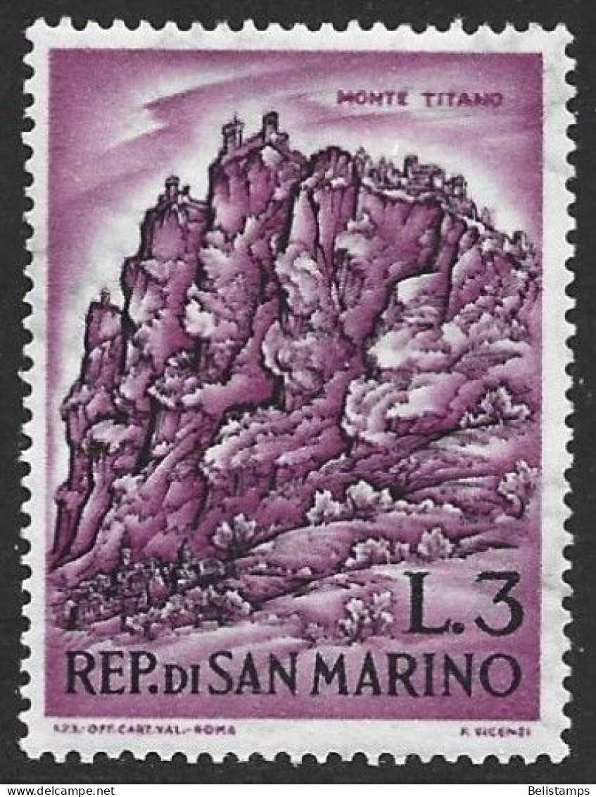 San Marino 1962. Scott #521 (MH) Mt. Titano - Neufs
